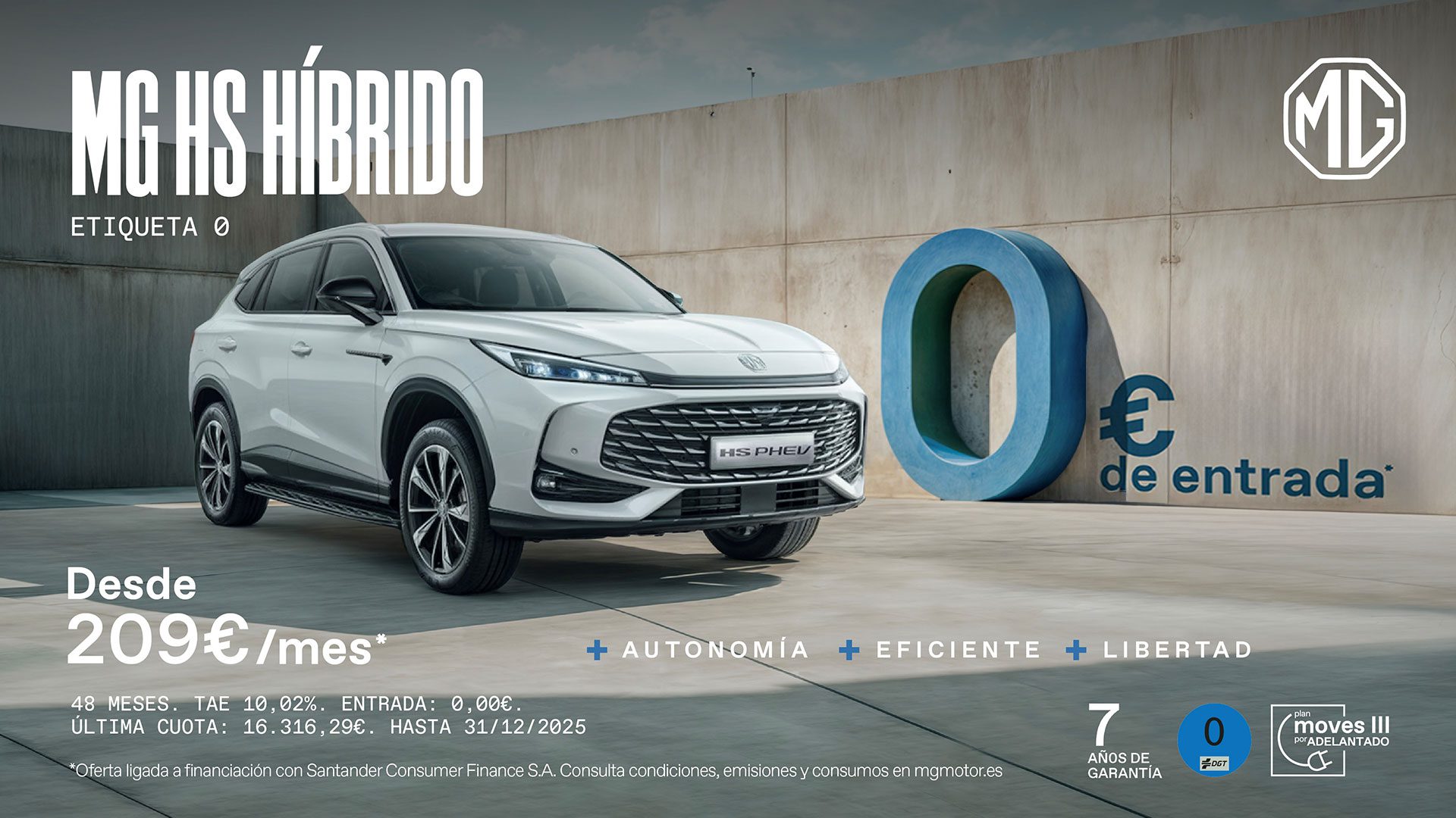 MG HS híbrido enchufable