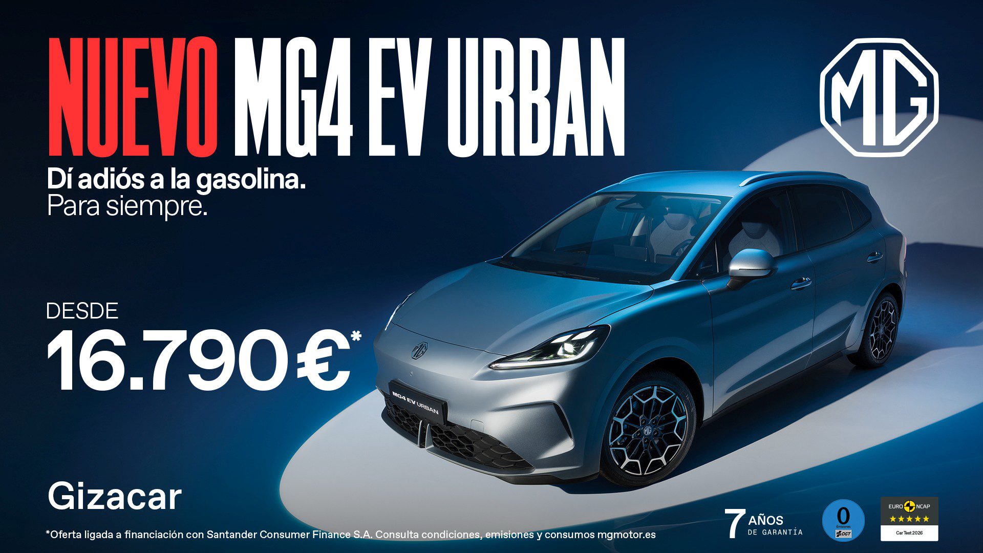 Nuevo MG4 EV Urban desde 16.790€